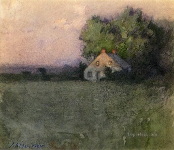 Paisajes Painting - Paisaje impresionista de Branchville Connecticut Julian Alden Weir